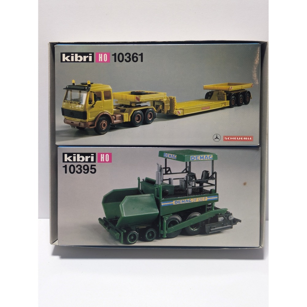 Kibri HO 10404 Road Surfacer Transporter Mercedes Scheuerle Demag Model Kit Set